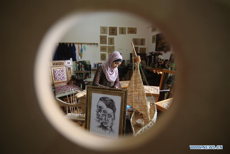 MIDEAST-GAZA-ART-WORK