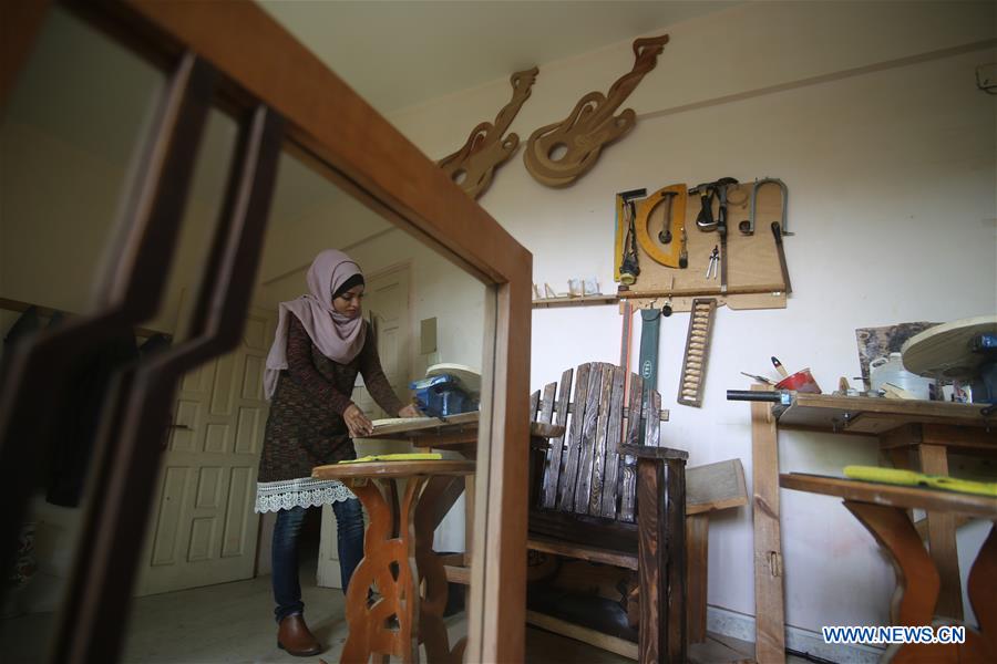 MIDEAST-GAZA-ART-WORK