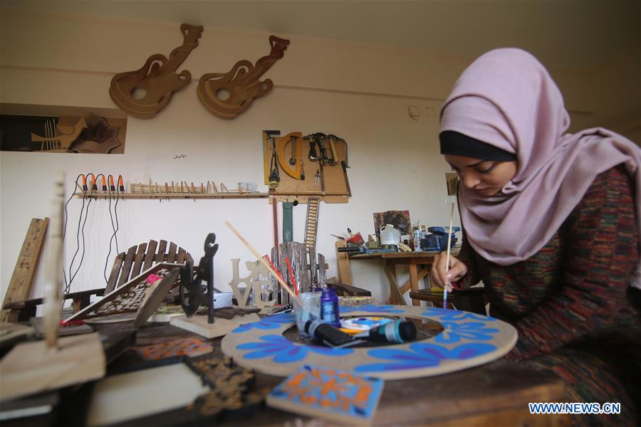 MIDEAST-GAZA-ART-WORK