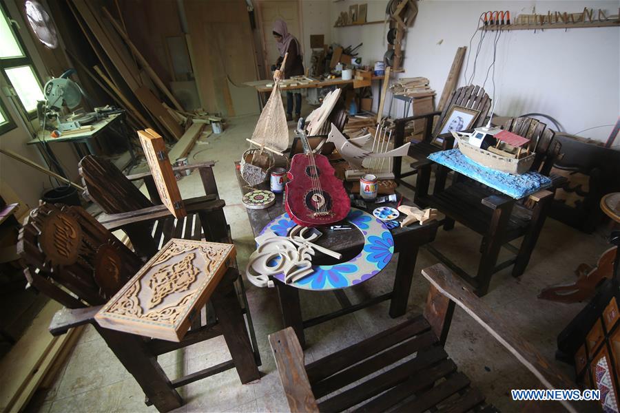 MIDEAST-GAZA-ART-WORK