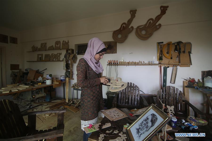 MIDEAST-GAZA-ART-WORK