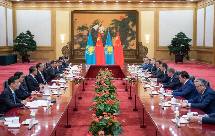 CHINA-BEIJING-LI KEQIANG-KAZAKH PM-REGULAR MEETING (CN)