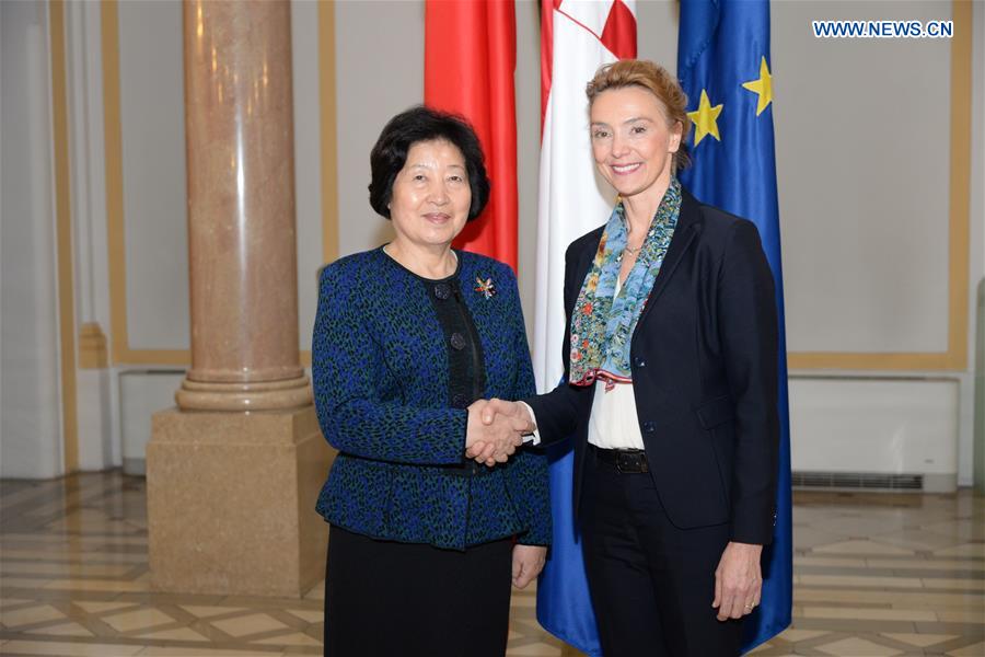 CROATIA-ZAGREB-SUN CHUNLAN-VISIT