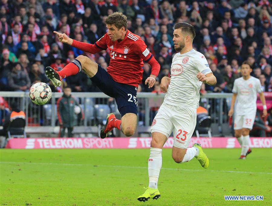 First division of Bundesliga match: Mainz vs. Bayern Munich-Xinhua
