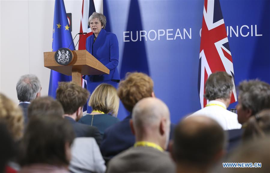 BELGIUM-BRUSSELS-EU-BREXIT-SUMMIT-MAY-PRESS CONFERENCE