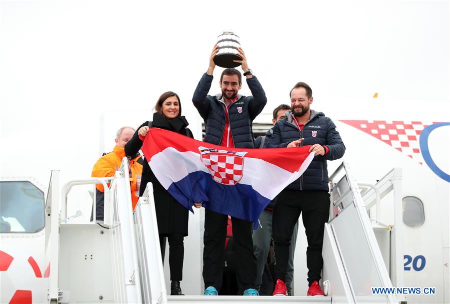 (SP)CROATIA-ZAGREB-TENNIS-DAVIS CUP-CELEBRATION