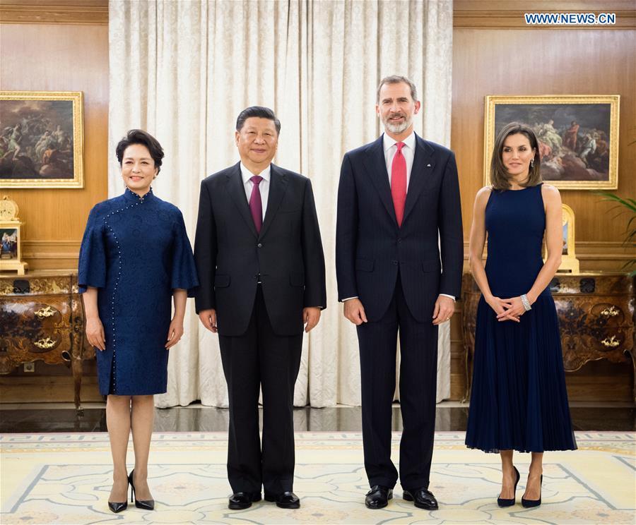 Xi meets Spanish king to cement friendship, enhance cooperation