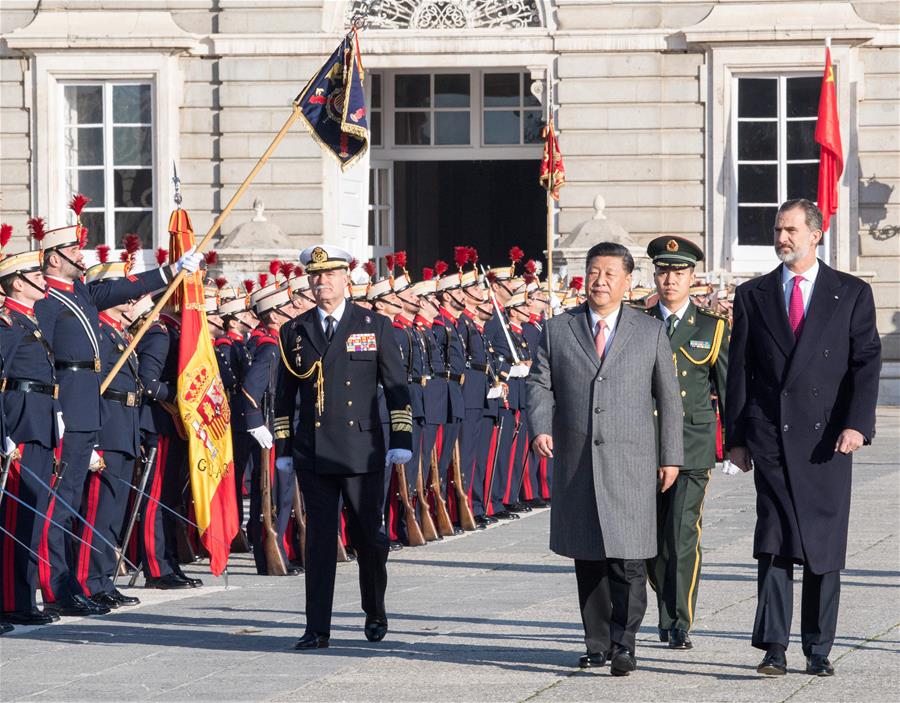 SPAIN-MADRID-XI JINPING-KING-WELCOME CEREMONY