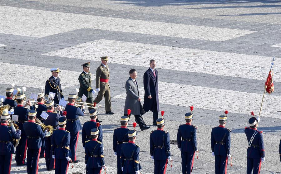 SPAIN-MADRID-XI JINPING-KING-WELCOME CEREMONY
