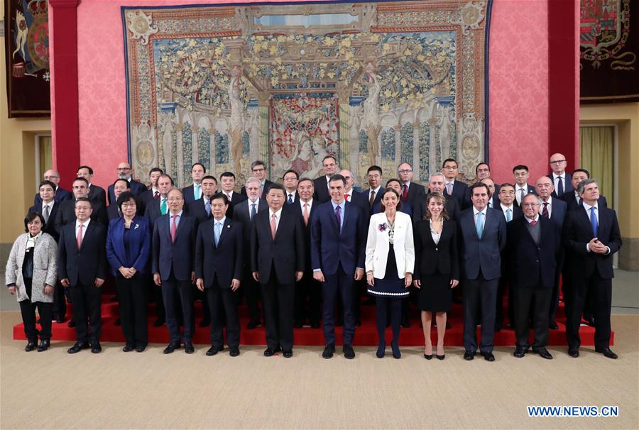 SPAIN-MADRID-CHINESE PRESIDENT-MEETING