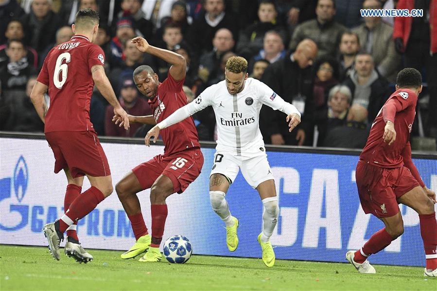 (SP)FRANCE-PARIS-FOOTBALL-UEFA CHAMPIONS LEAGUE-PARIS SAINT-GERMAIN VS LIVERPOOL