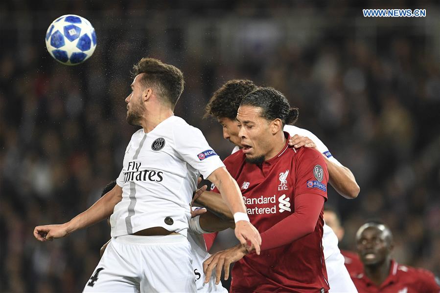 (SP)FRANCE-PARIS-FOOTBALL-UEFA CHAMPIONS LEAGUE-PARIS SAINT-GERMAIN VS LIVERPOOL