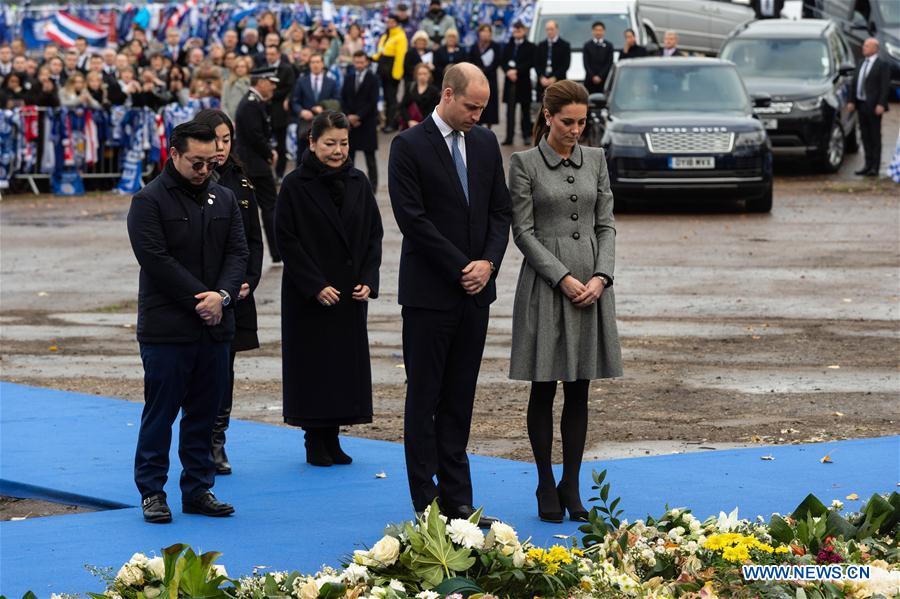 (SP) BRITAIN-LEICESTER-FOOTBALL-DUKE AND DUCHESS OF CAMBRIDGE-VISIT-LEICESTER CITY FOOTBALL CLUB