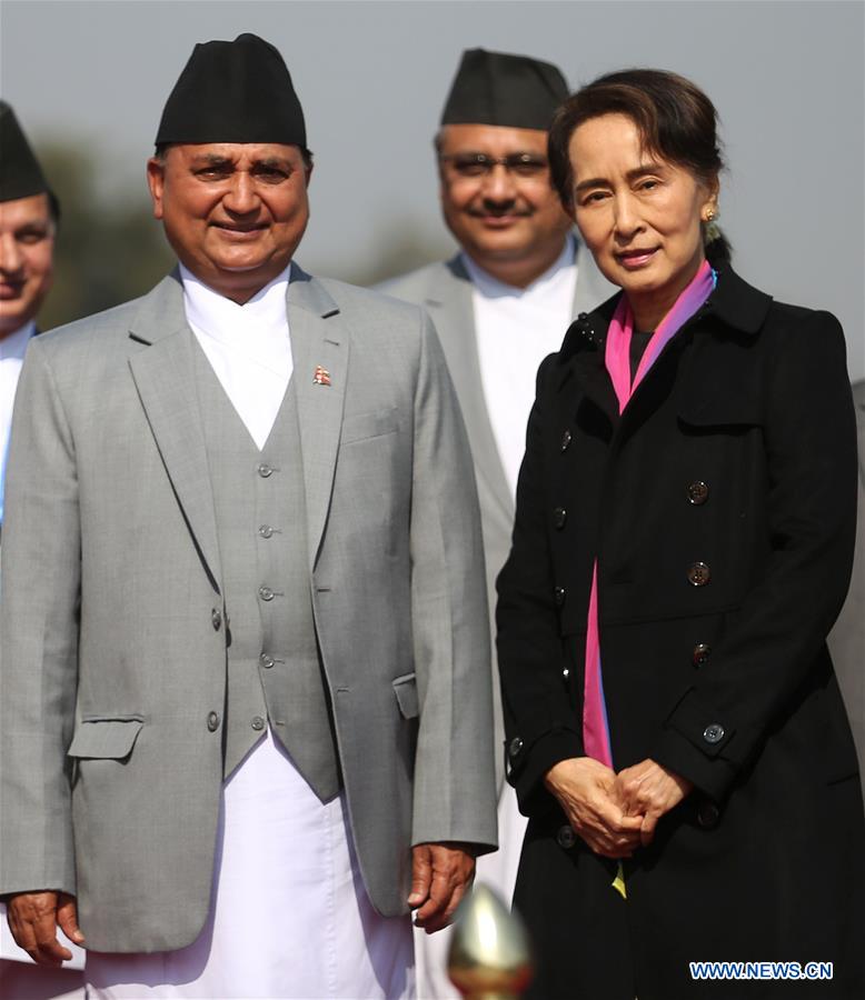 NEPAL-KATHMANDU-MYANMAR-STATE COUNSELOR-VISIT