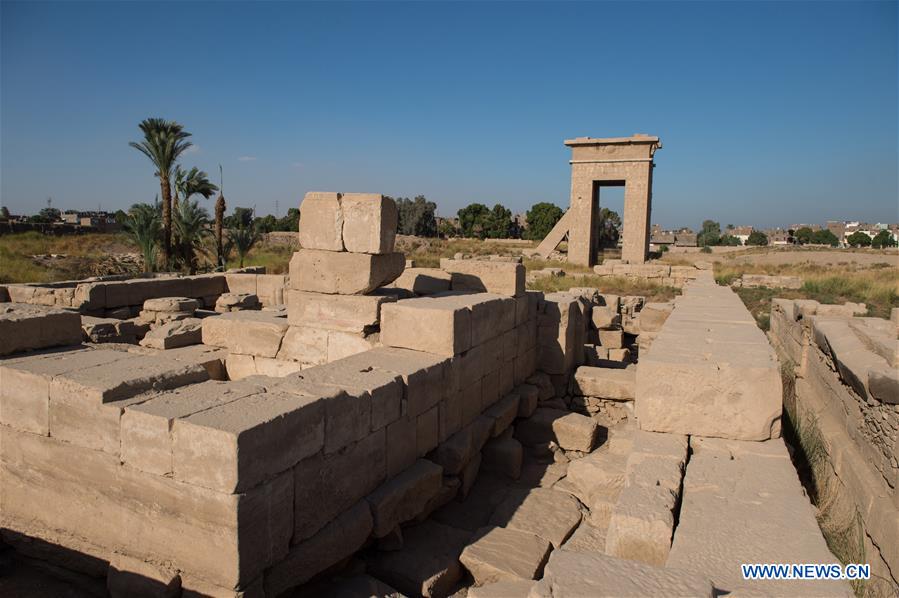 EGYPT-LUXOR-MONTU TEMPLE-CHINA-ARCHEOLOGY-EXCAVATION-JOINT MISSI0N