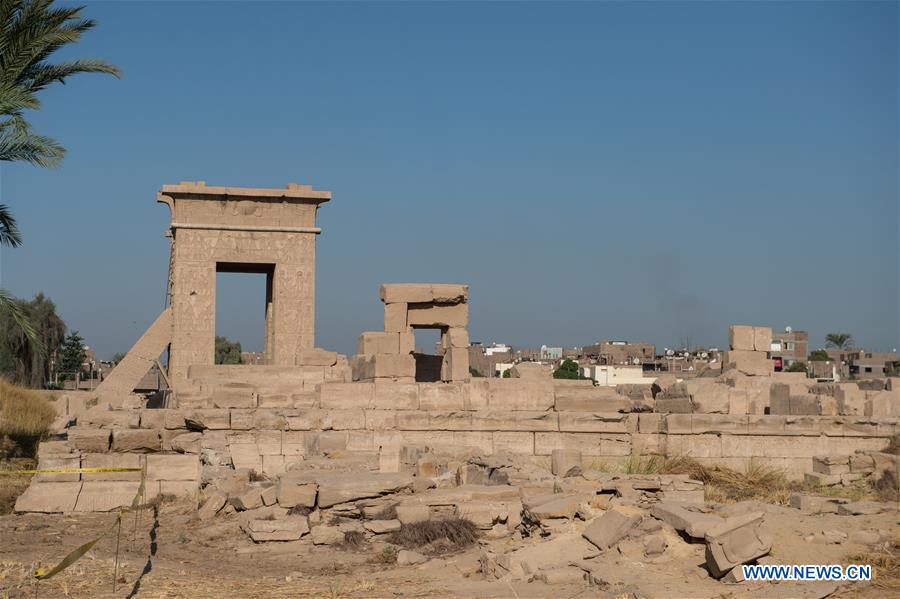 EGYPT-LUXOR-MONTU TEMPLE-CHINA-ARCHEOLOGY-EXCAVATION-JOINT MISSI0N