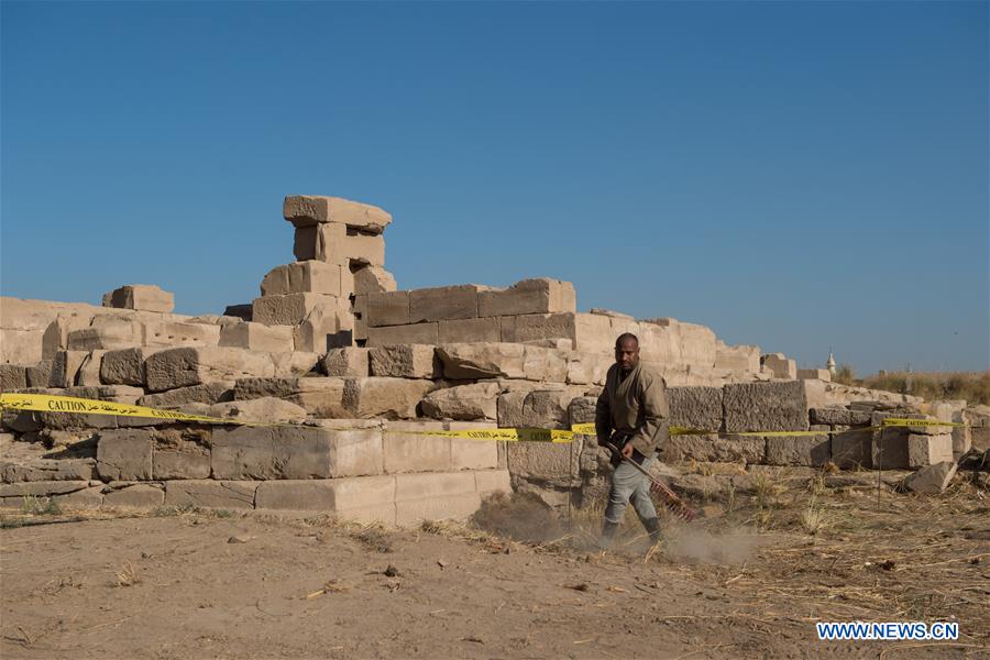 EGYPT-LUXOR-MONTU TEMPLE-CHINA-ARCHEOLOGY-EXCAVATION-JOINT MISSI0N