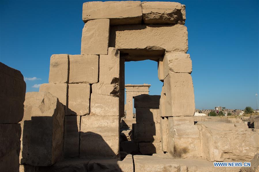 EGYPT-LUXOR-MONTU TEMPLE-CHINA-ARCHEOLOGY-EXCAVATION-JOINT MISSI0N