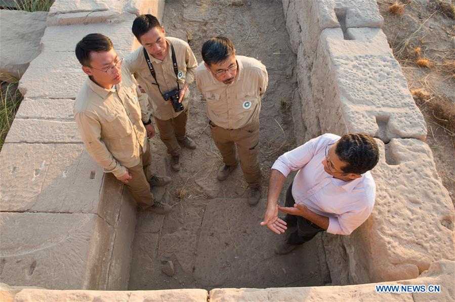 EGYPT-LUXOR-MONTU TEMPLE-CHINA-ARCHEOLOGY-EXCAVATION-JOINT MISSI0N