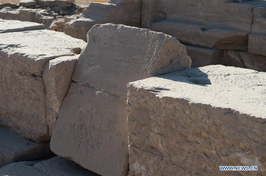 EGYPT-LUXOR-MONTU TEMPLE-CHINA-ARCHEOLOGY-EXCAVATION-JOINT MISSI0N