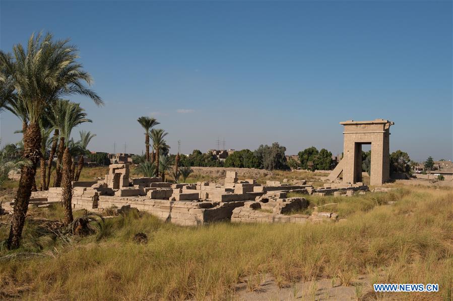 EGYPT-LUXOR-MONTU TEMPLE-CHINA-ARCHEOLOGY-EXCAVATION-JOINT MISSI0N