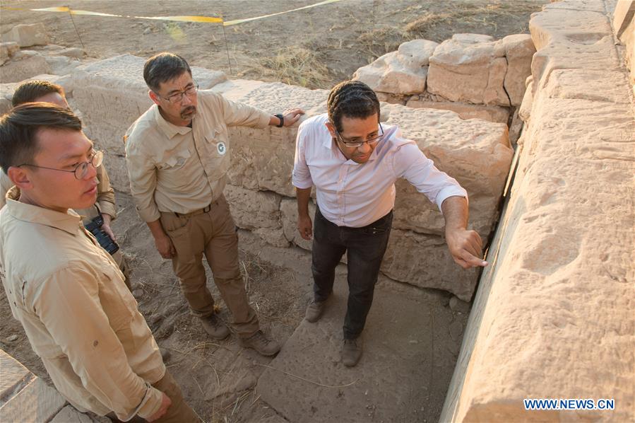 EGYPT-LUXOR-MONTU TEMPLE-CHINA-ARCHEOLOGY-EXCAVATION-JOINT MISSI0N