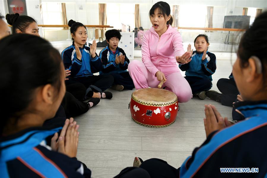 #CHINA-HEBEI-SHIJIAZHUANG-SPECIAL EDUCATION-TEACHING-DANCE (CN)
