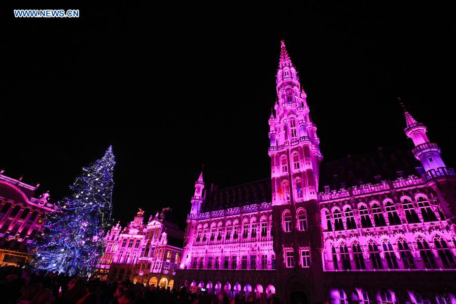 BELGIUM-BRUSSELS-CHRISTMAS TREE