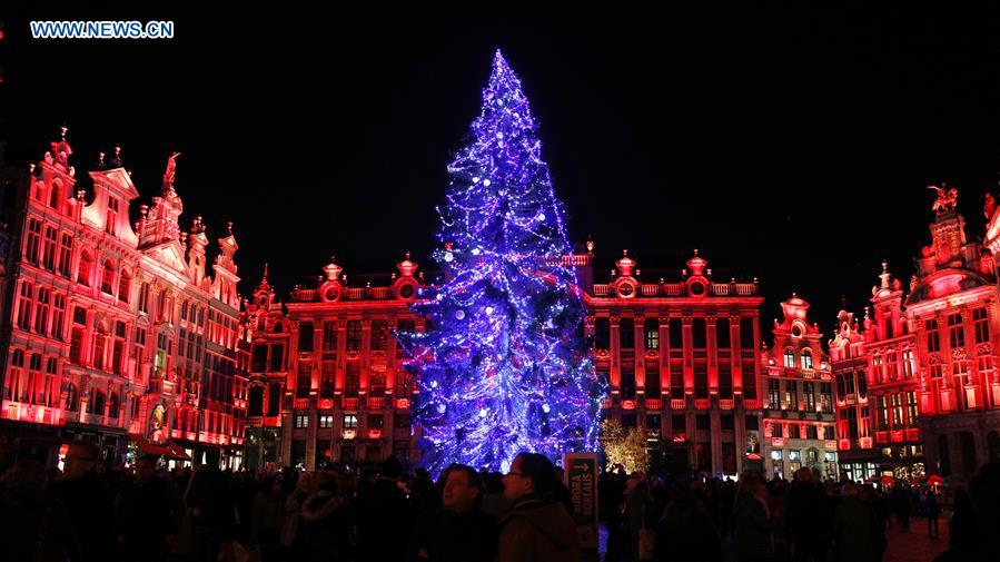 BELGIUM-BRUSSELS-CHRISTMAS TREE