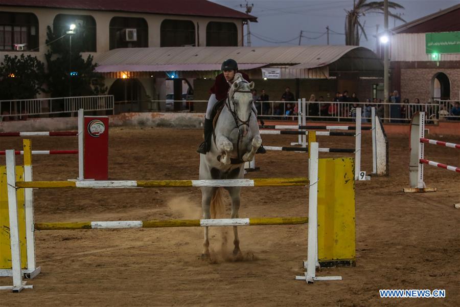 MIDEAST-GAZA-EQUESTRIAN-COMPETITION 