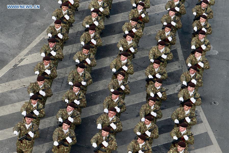 ROMANIA-BUCHAREST-CENTENNIAL NATIONAL DAY-PARADE