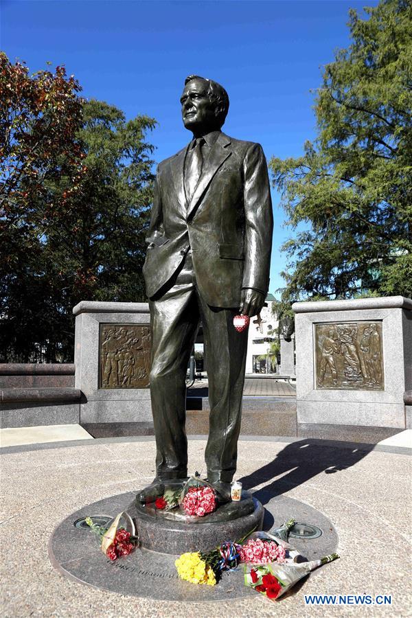 U.S.-HOUSTON-FORMER PRESIDENT-GEORGE H.W. BUSH-DEATH-COMMEMORATION