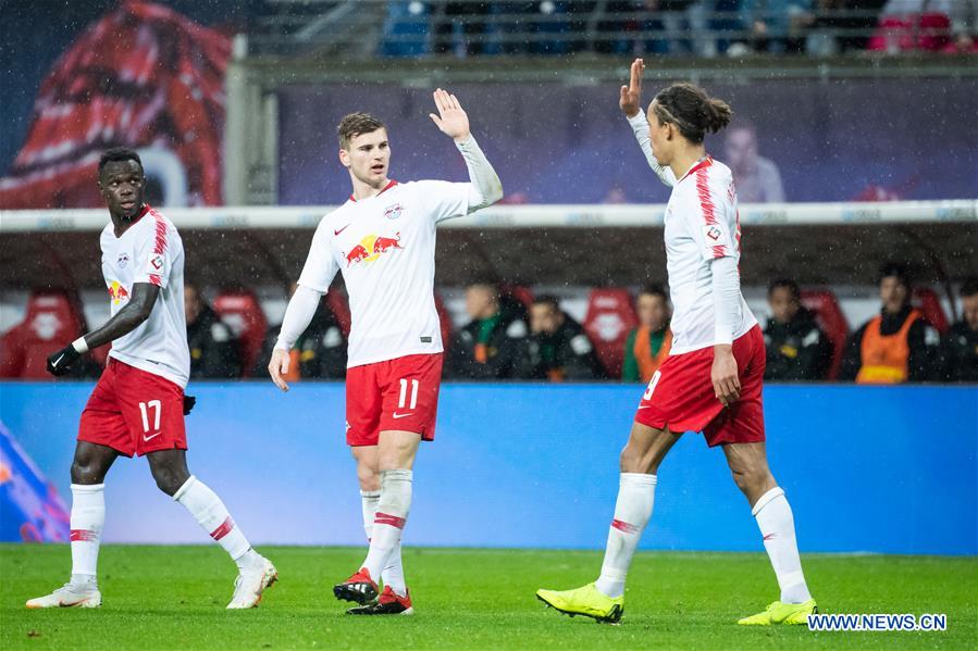 (SP)GERMANY-LEIPZIG-SOCCER-BUNDESLIGA-LEIPZIG VS MOENCHENGLADBACH