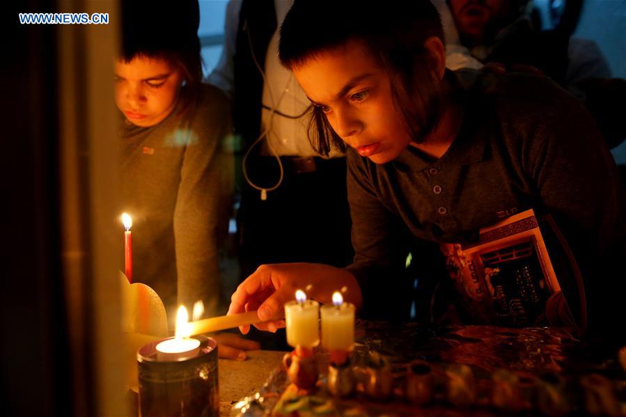 MIDEAST-JERUSALEM-HANUKKAH