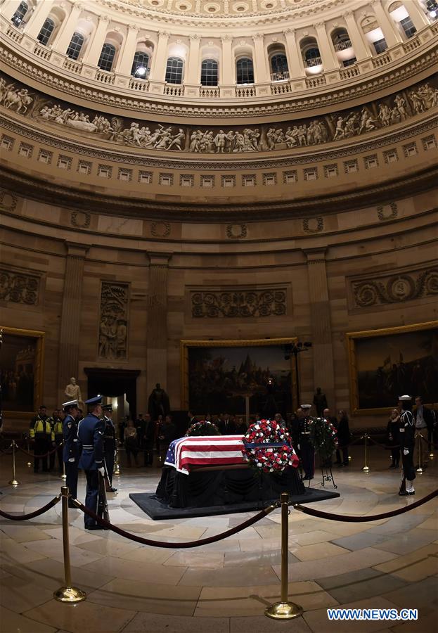 U.S.-WASHINGTON D.C.-GEORGE H.W. BUSH-MOURNING