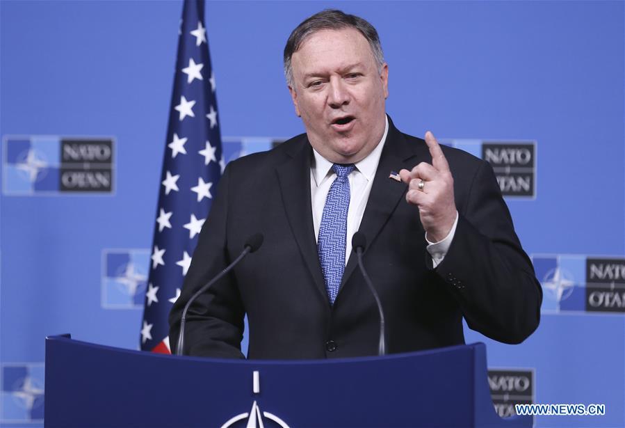 BELGIUM-BRUSSELS-NATO-FM-MEETING-U.S.-POMPEO-PRESS CONFERENCE