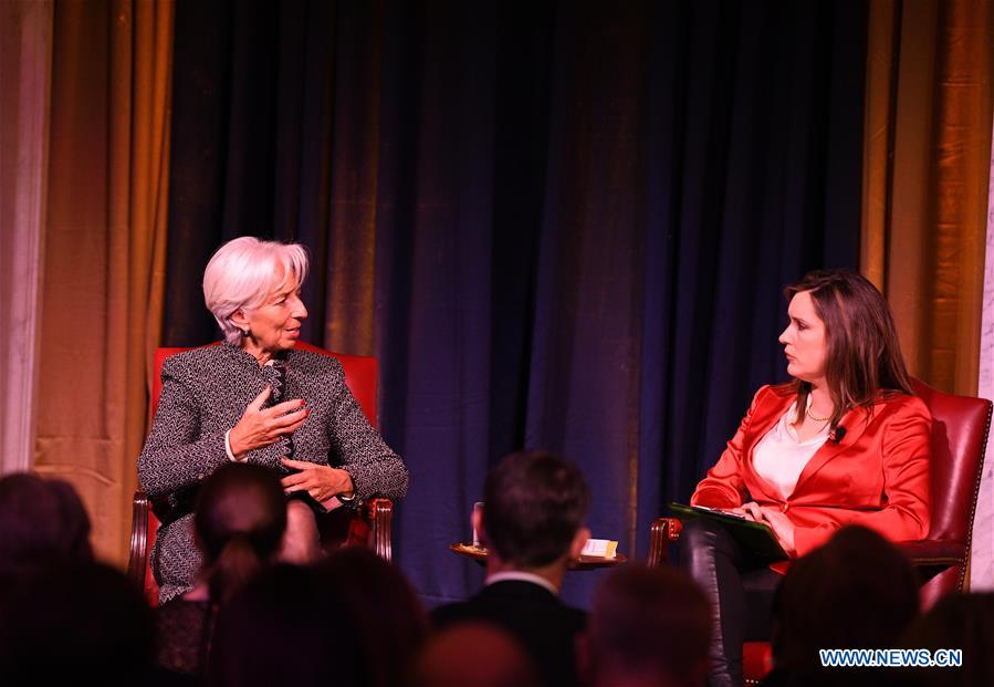 U.S.-WASHINGTON D.C.-IMF CHIEF-SPEECH