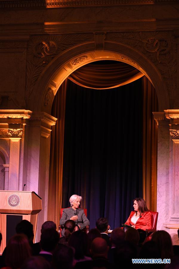 U.S.-WASHINGTON D.C.-IMF CHIEF-SPEECH