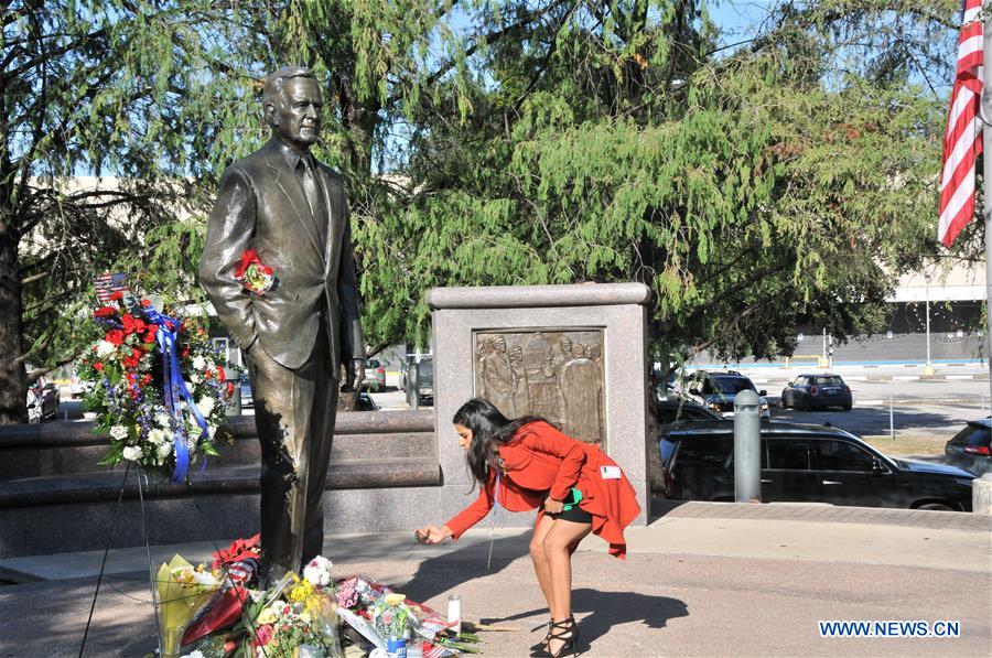 U.S.-HOUSTON-GEORGE H.W. BUSH-MOURNING