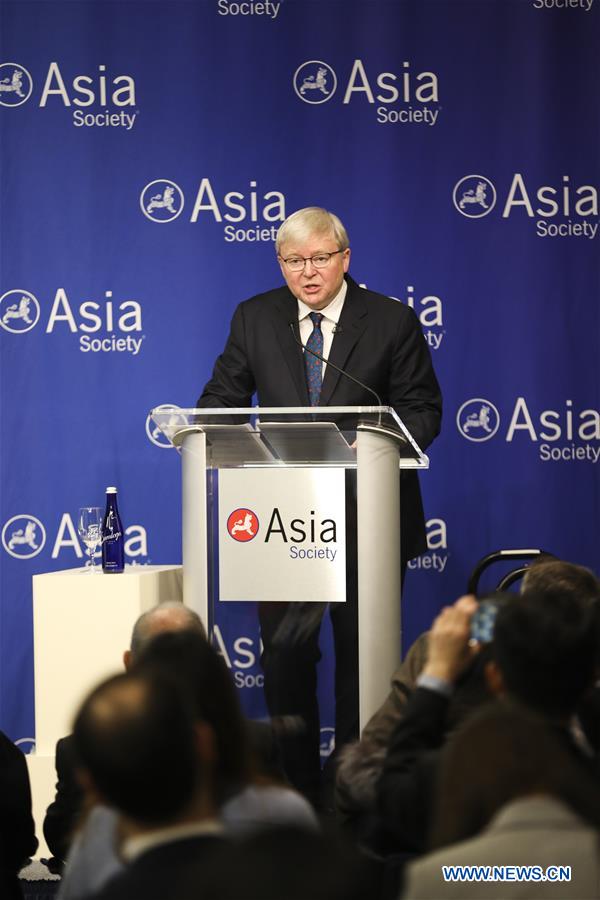 U.S.-NEW YORK-KEVIN RUDD-SPEECH
