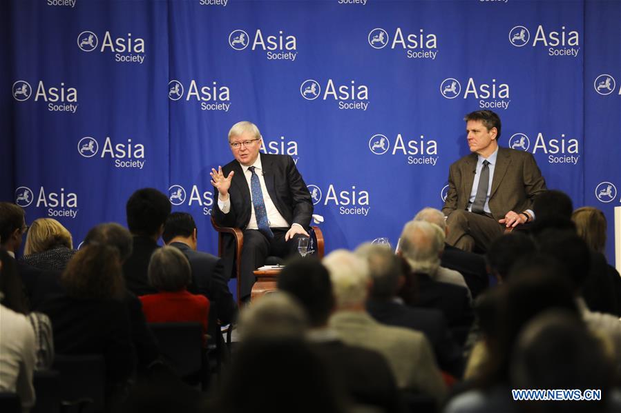 U.S.-NEW YORK-KEVIN RUDD-SPEECH