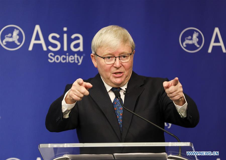 U.S.-NEW YORK-KEVIN RUDD-SPEECH