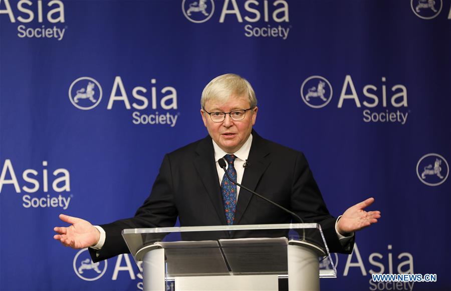 U.S.-NEW YORK-KEVIN RUDD-SPEECH
