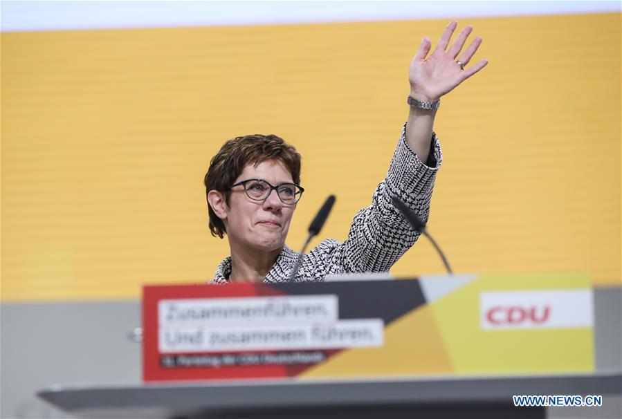 GERMANY-HAMBURG-CDU-KRAMP-KARRENBAUER