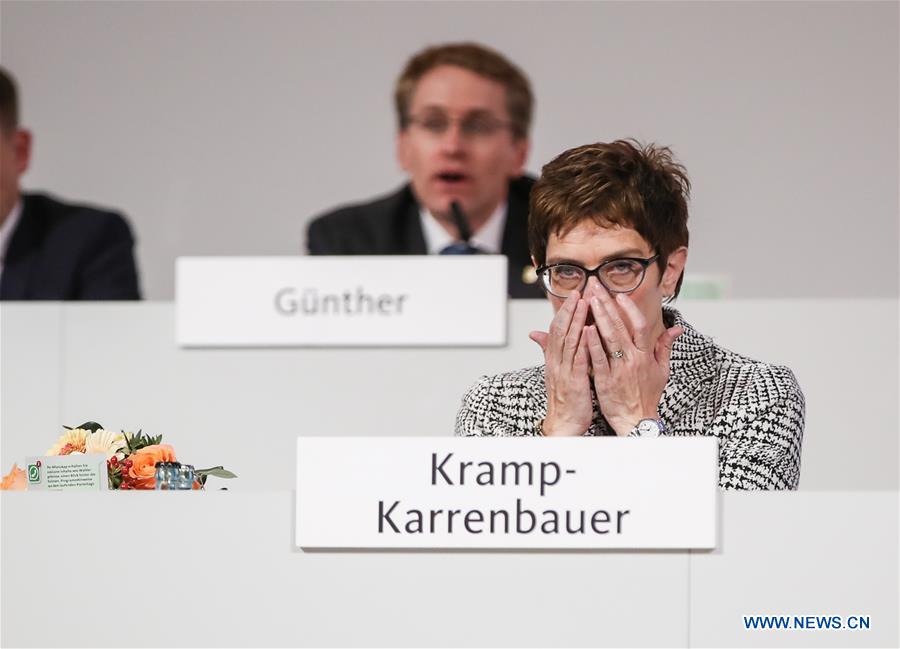 GERMANY-HAMBURG-CDU-KRAMP-KARRENBAUER