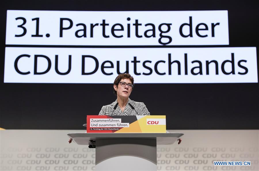 GERMANY-HAMBURG-CDU-KRAMP-KARRENBAUER