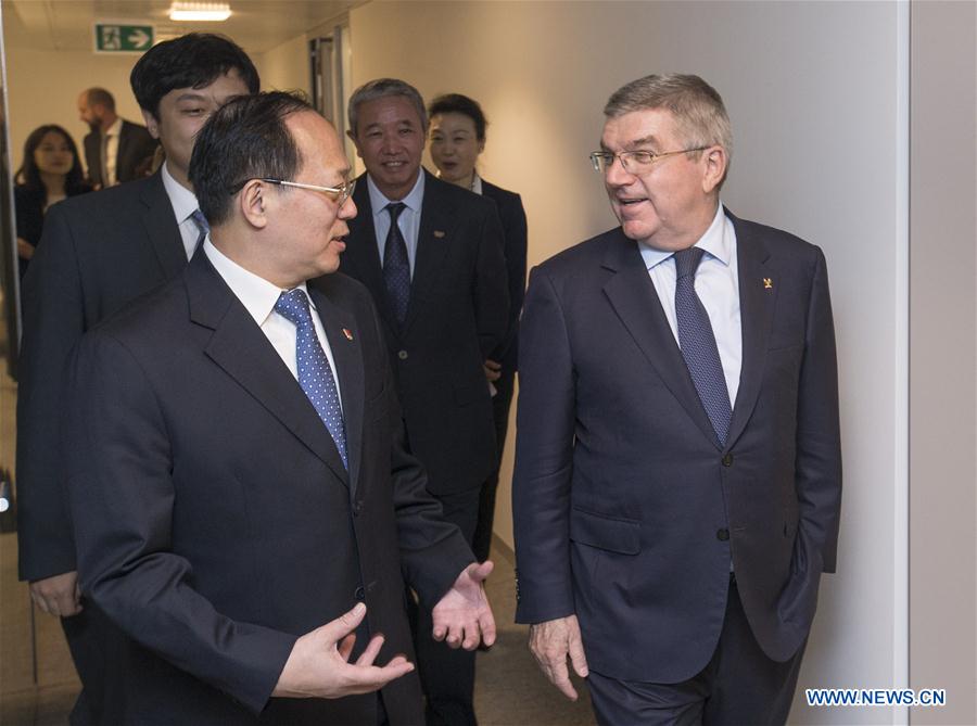 (SP)SWITZERLAND-LAUSANNE-CHINESE OLYMPIC COMMITTEE OFFICE-INAUGURATION