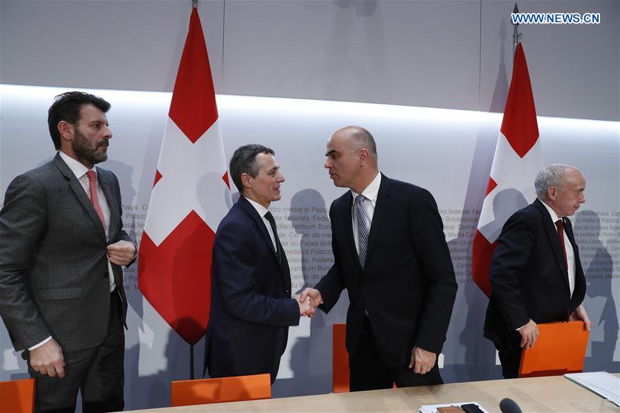 SWITZERLAND-BERN-EU-PRESS CONFERENCE