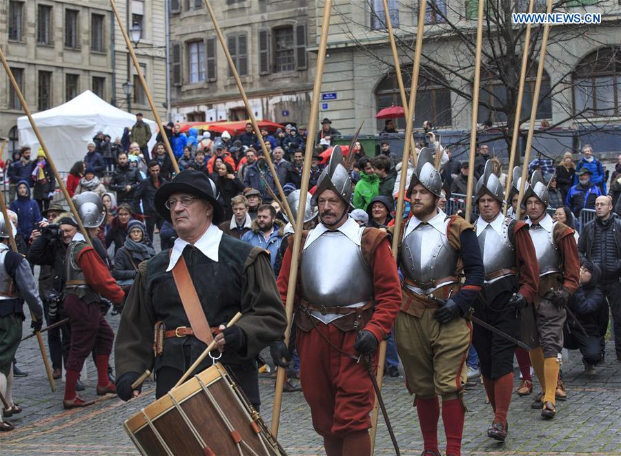 SWITZERLAND-GENEVA-L'ESCALADE-CELEBRATION 
