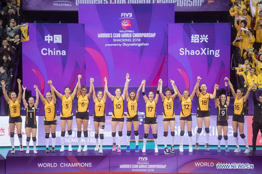 (SP)CHINA-SHAOXING-VOLLEYBALL-FIVB-WOMEN'S CLUB WORLD CHAMPIONSHIP-FINAL(CN)